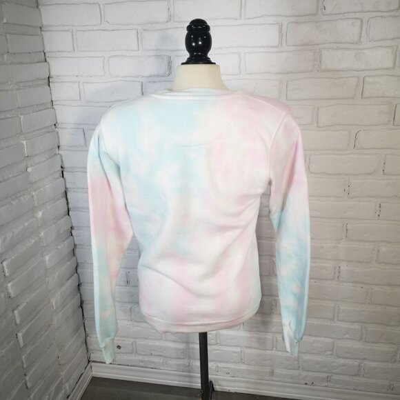 Coastal Culture Ladies Size XS Fleece Lined Pink Blue Green Sweat Shirt - Picture 2 of 9